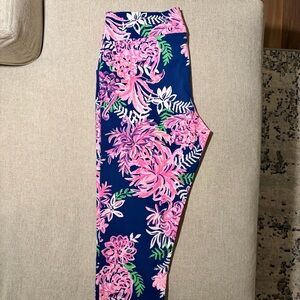 Lilly Pulitzer Luxletic High Rise Floral Leggings Size 12 RN 88189